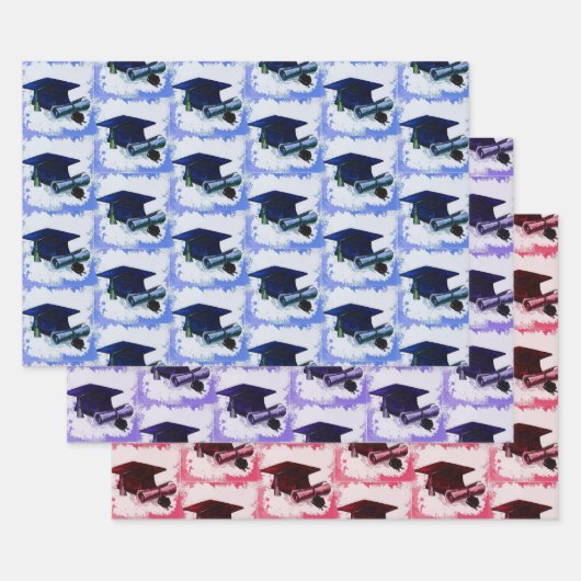 Graduierungsobergrenze und Diplomabholung Geschenkpapier Set (Set)