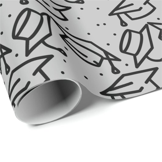 Graduierungspapier Geschenkpapier (Rolleneckpunkt)