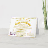 Graduierungspapier Gold Paper Hat oder Card druckb Karte (Rückseite)