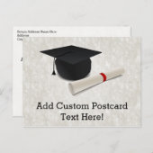 Graduierungspapier individuell anpassbar ankündigungspostkarte (Vorne/Hinten)