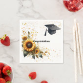 Graduierungspapier Sonnenblumenpapier Napkins Serviette (Beispiel)