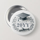 Graduierungspapier und Diploma-Klasse Button (Vorne & Hinten)