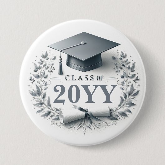 Graduierungspapier und Diploma-Klasse Button (Vorderseite)
