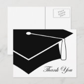 Graduierungspapier : Vielen Dank Postkarte (Vorne/Hinten)