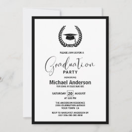 Graduierungspartei 2022 für Kranken und Mortarboar Einladung
