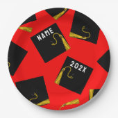 Graduierungspartei 2025 pappteller (Vorderseite)