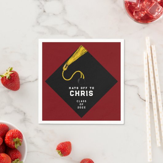 Graduierungspartei 2025 serviette (Beispiel)