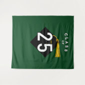 Graduierungspartei 2025 wandteppich (Vorderseite (Horizontal))