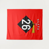 Graduierungspartei 2025 wandteppich (Vorderseite (Horizontal))