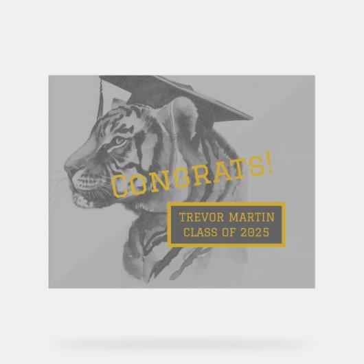 Graduierungspartei Akryllisches Zeichen Acrylschild (Vorderseite)