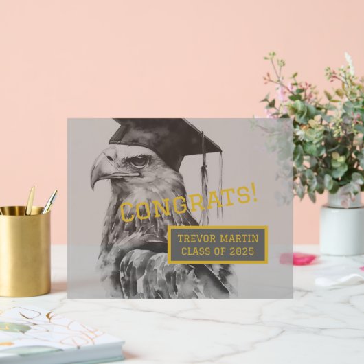 Graduierungspartei Akryllisches Zeichen | Eagle Acrylschild (Hochzeit)
