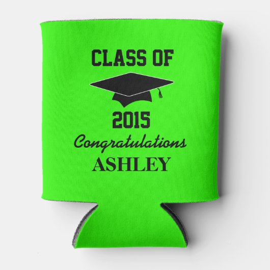 Graduierungspartei bevorzugt mit Jahr und Namen Dosenkühler (Vorderseite)