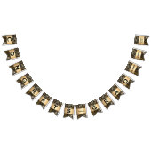 Graduierungspartei "Black and Gold Damask" Wimpelkette (Alle)