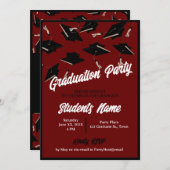 Graduierungspartei Black Caps in der Luft auf Maro Einladung (Vorne/Hinten)