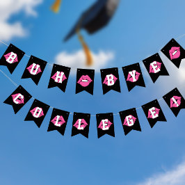 Graduierungspartei Bunting Flags Buh Bye Uni Wimpelkette