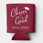 Graduierungspartei Burgund Dosenkühler (Rückseite)