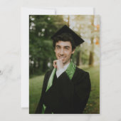 Graduierungspartei Cap Diploma Foto Einladung (Rückseite)