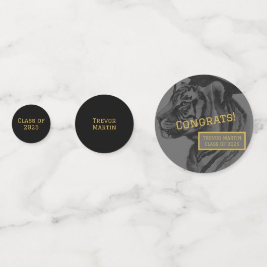 Graduierungspartei Confetti Konfetti (Rückseiten)