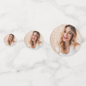 Graduierungspartei Custom Face Foto Confetti Konfetti (Vorderseiten)