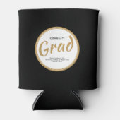 Graduierungspartei Custom Typografy Black Dosenkühler (Vorderseite)
