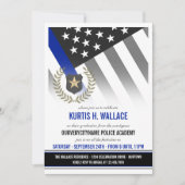 Graduierungspartei der Polizeiakademie Einladung (Vorderseite)