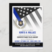 Graduierungspartei der Polizeiakademie Einladung (Vorne/Hinten)