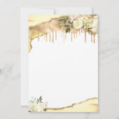 Graduierungspartei der Yellow Floral Law School Einladung (Rückseite)