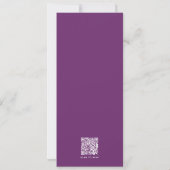 Graduierungspartei Einfaches Modernes Foto QR Code Einladung (Rückseite)