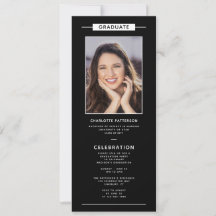 Graduierungspartei Einfaches Modernes Foto QR Code