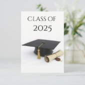 Graduierungspartei Einladung (Stehend Vorderseite)