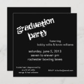 Graduierungspartei Einladung (Vorne/Hinten)