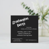 Graduierungspartei Einladung (Stehend Vorderseite)