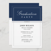 Graduierungspartei Einladung (Vorne/Hinten)