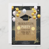 Graduierungspartei Einladung (Rückseite)