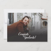 Graduierungspartei Einladung Foto Collage Script (Rückseite)