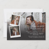 Graduierungspartei Einladung Foto Collage Script (Vorderseite)