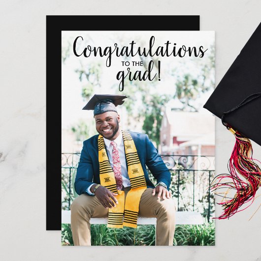 Graduierungspartei Einladung Glückwunsch Grad Foto