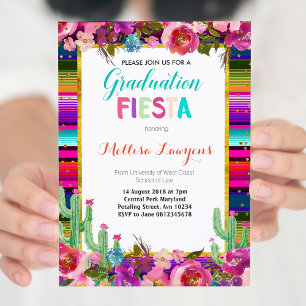 Graduierungspartei Fiesta Einladung