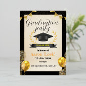 Graduierungspartei Folieneinladung (Stehend vorne)