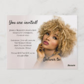 Graduierungspartei | Foto Lässige Einladung Postkarte (Rückseite)