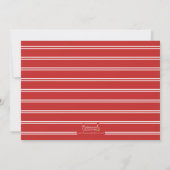 Graduierungspartei für blaues und rotes Foto Einladung (Rückseite)