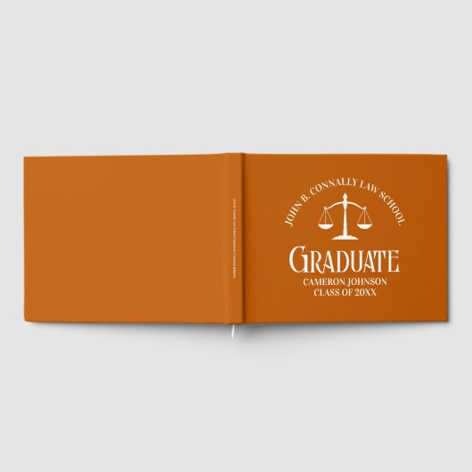 Graduierungspartei für Custom Orange Law School Gästebuch (Voll)
