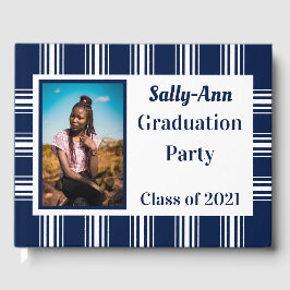 Graduierungspartei für das weiße Foto Gästebuch