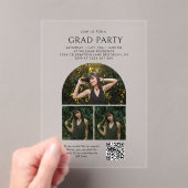 Graduierungspartei für die Graduierung von QR-Code Acryleinladungen (Insitu (Handheld))