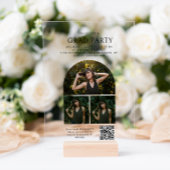 Graduierungspartei für die Graduierung von QR-Code Acryleinladungen