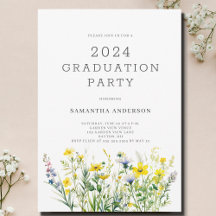 Graduierungspartei für Gelbe Wildblume