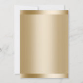 Graduierungspartei für Gold Foil Einladung (Rückseite)