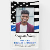 Graduierungspartei für Polizeibeamte der Thin Blue Banner (Vertikal)