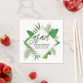 Graduierungspartei für tropische Blätter Serviette (Beispiel)