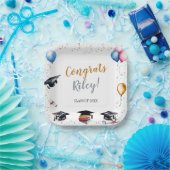 Graduierungspartei für Wasserfarben Pappteller (Party)